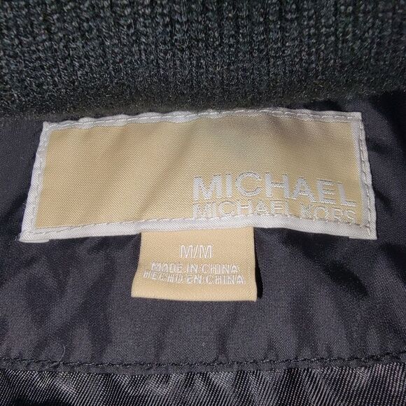 Micheal Michael Kors black down winter jacket coat size Medium - Picture 8 of 10